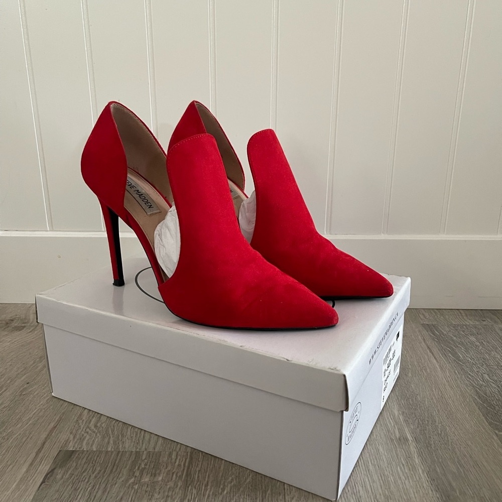 Steve Madden Dance Heels | Red Suede